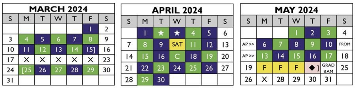 spring calendar